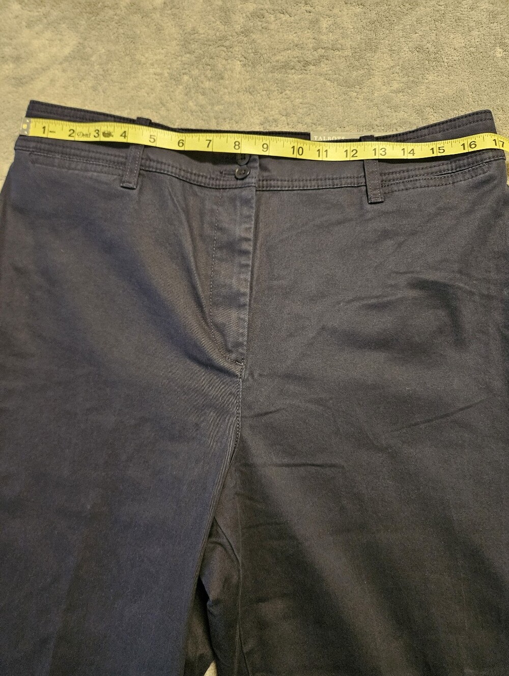 NWT Talbots Wide Leg Chino Size 14P - Picture 5 of 9